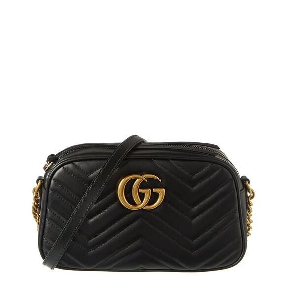 Gucci Handbags - Gucci GG Marmont Small Matelasse Leather Crossbody Camera Bag